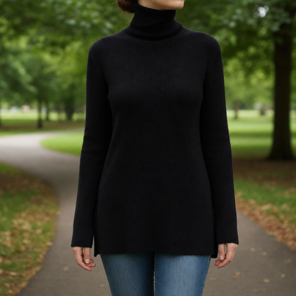 Capri Cashmere Turtleneck Sweater