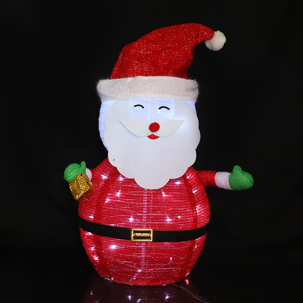 70 cm Collapsible Santa Claus with Timer