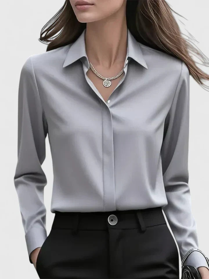 Women's Shirt with Button Front for Office Wear