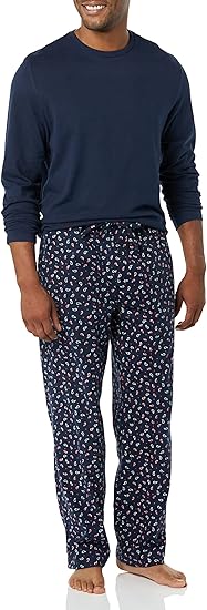 Men's Soft Flannel Pyjama Set | Long Sleeve Top & Bottoms