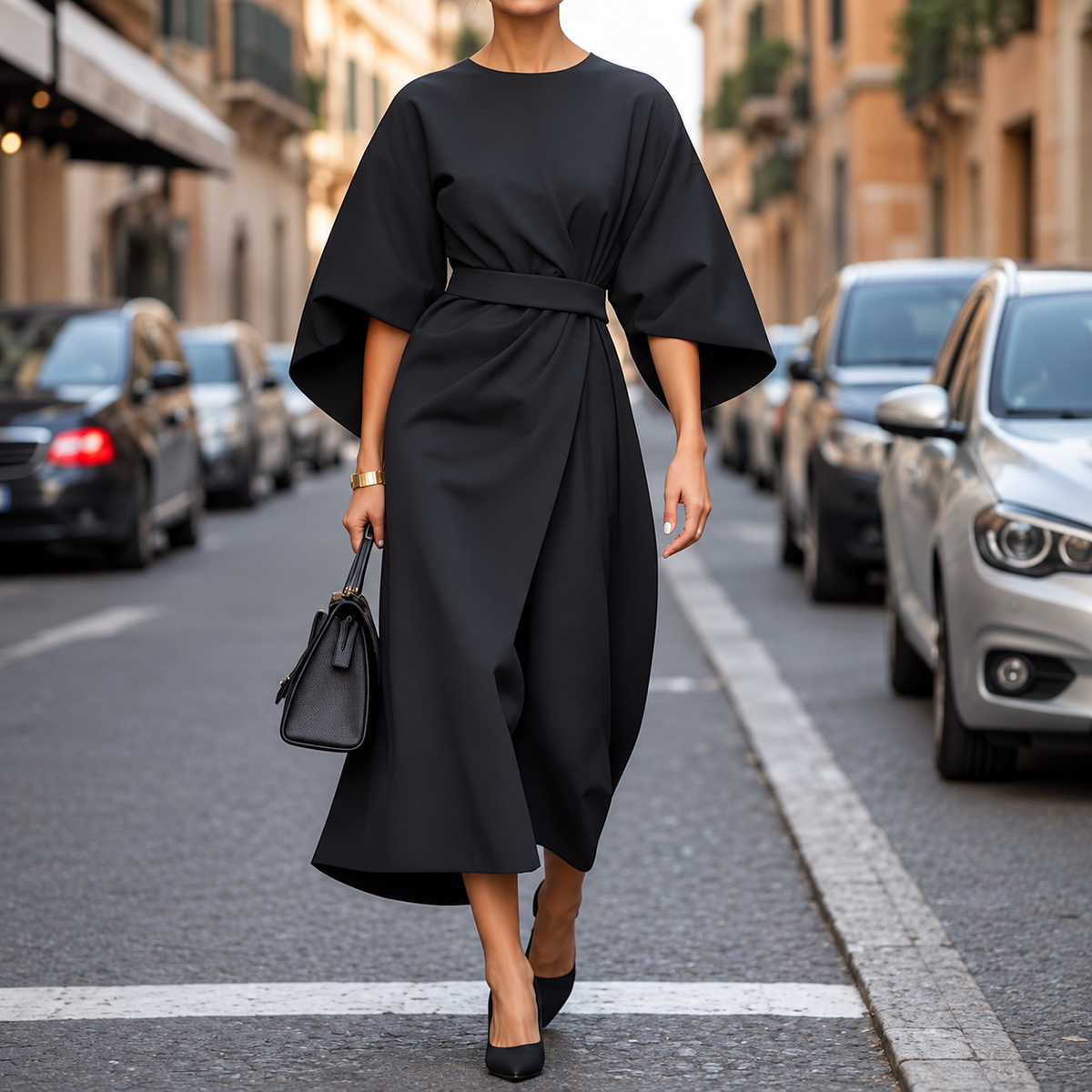 Clare - Maxi Dress with Waist Cord