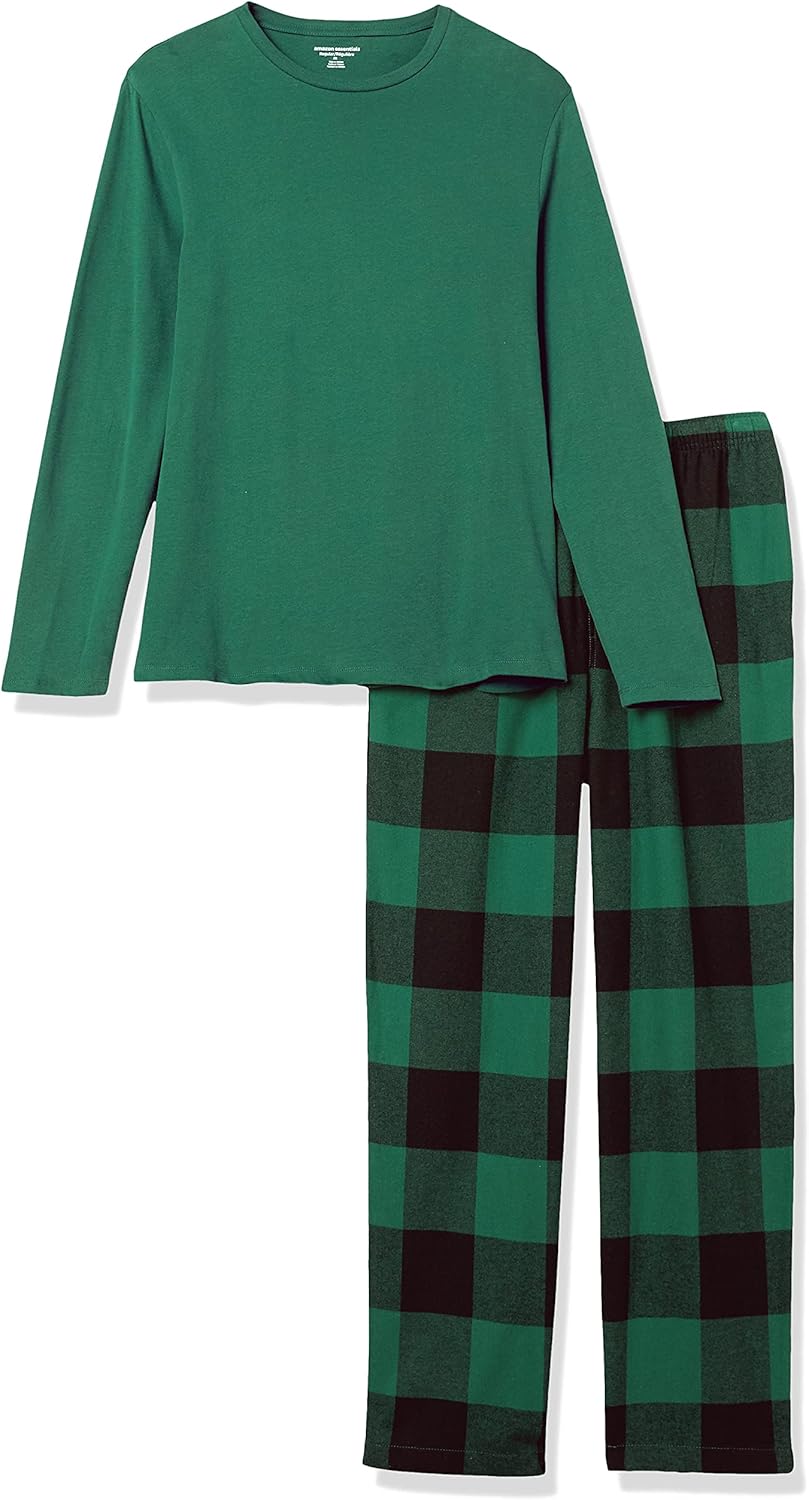 Men's Soft Flannel Pyjama Set | Long Sleeve Top & Bottoms