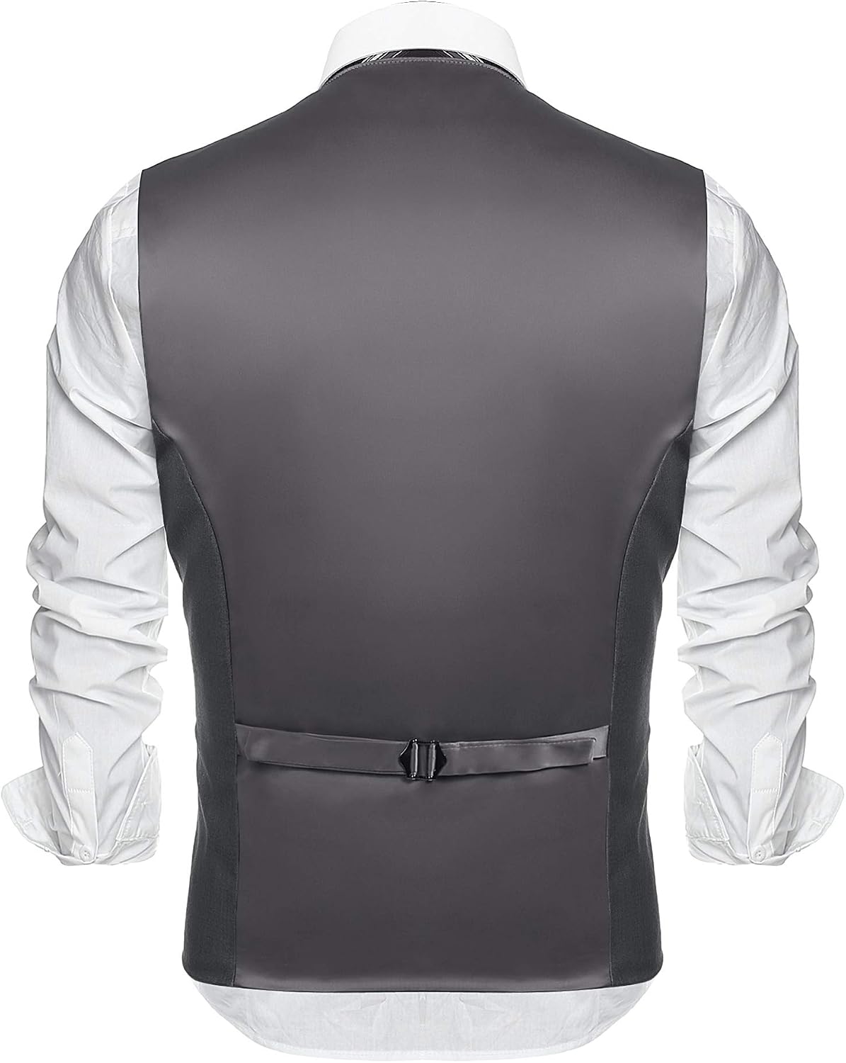 Men’s Classic Slim Fit Formal Waistcoat – Tailored V-Neck Buttoned Suit Vest with Practical Pockets for Weddings Business and Smart Casual Occasions