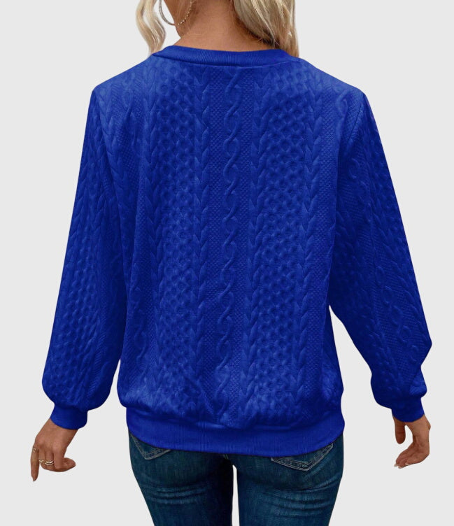 Casimira | Cable Knit Quarter-Zip Sweater