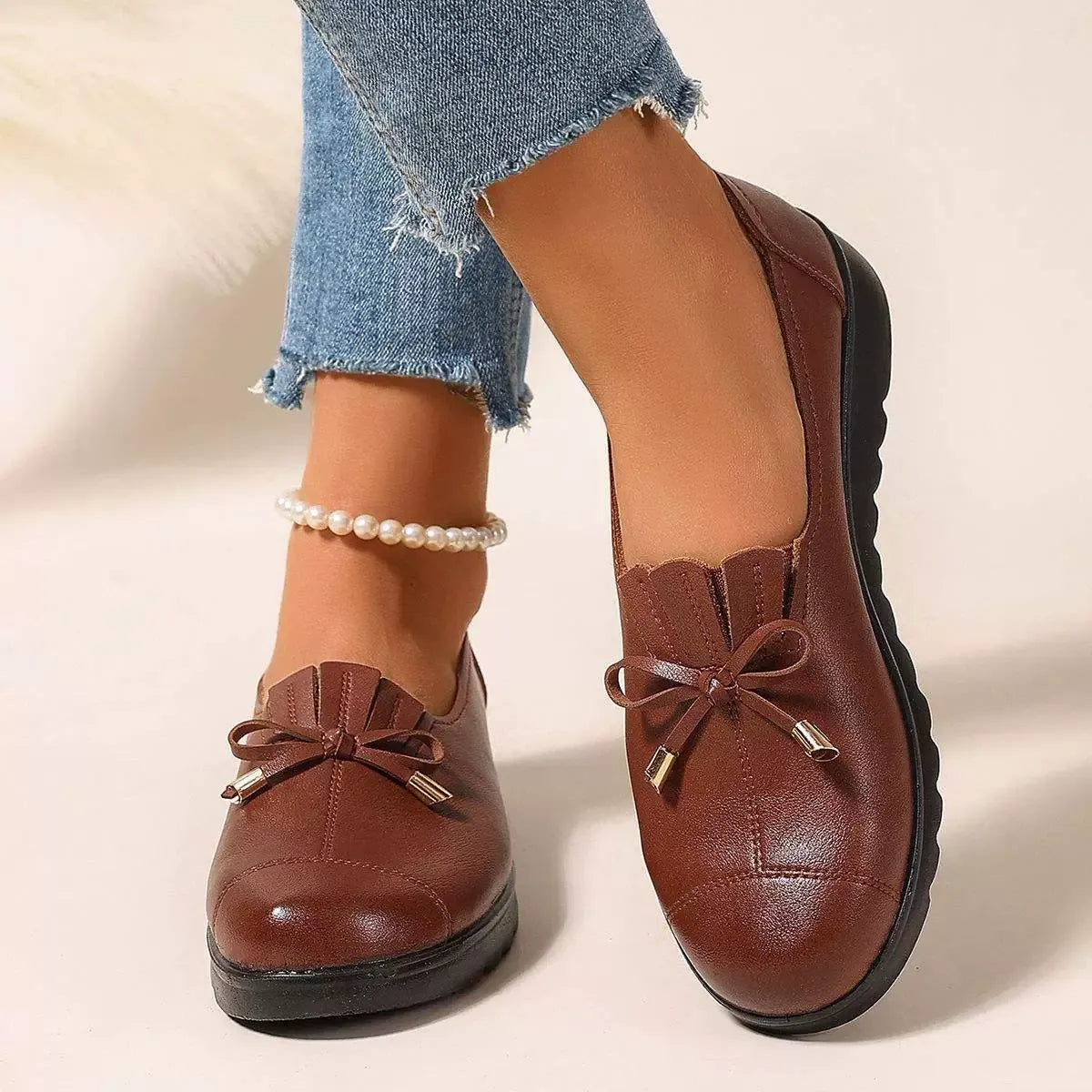 Inez - Cushioned Slip-On Loafers