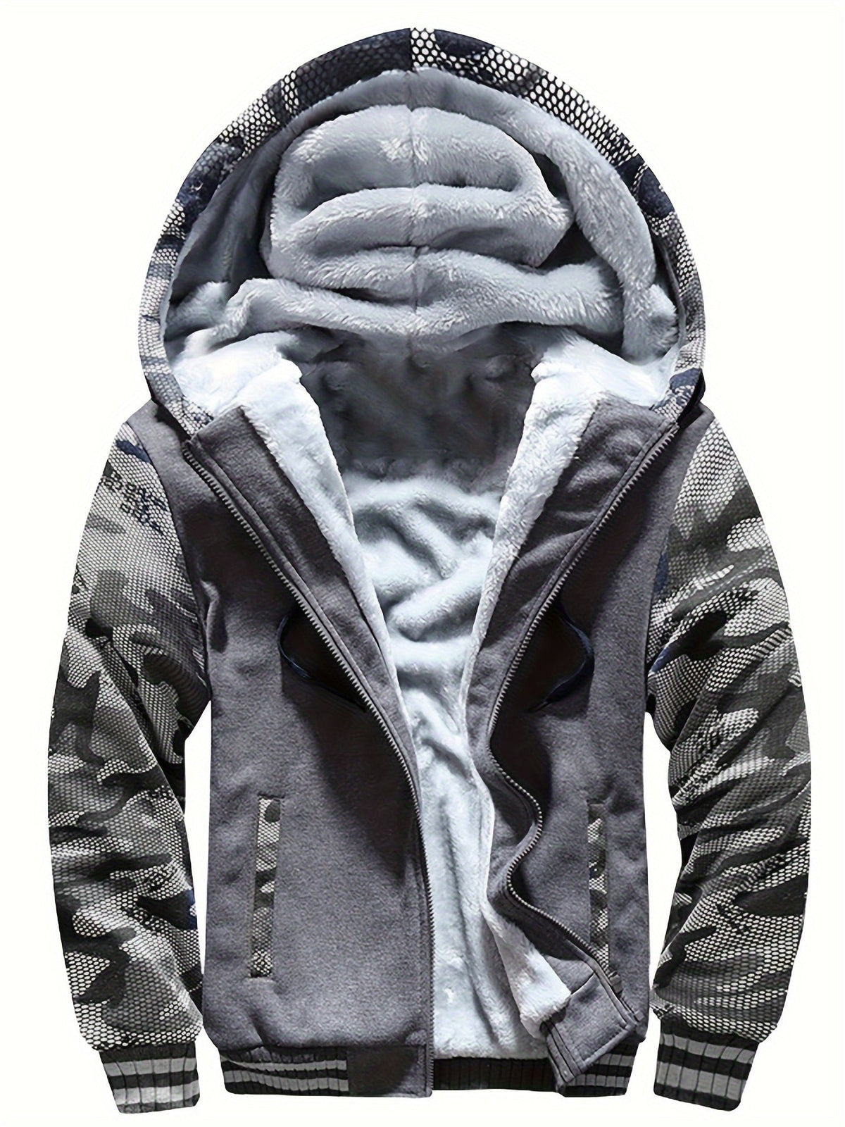 COLOR BLOCK FLEECE HOODIE FOR MEN