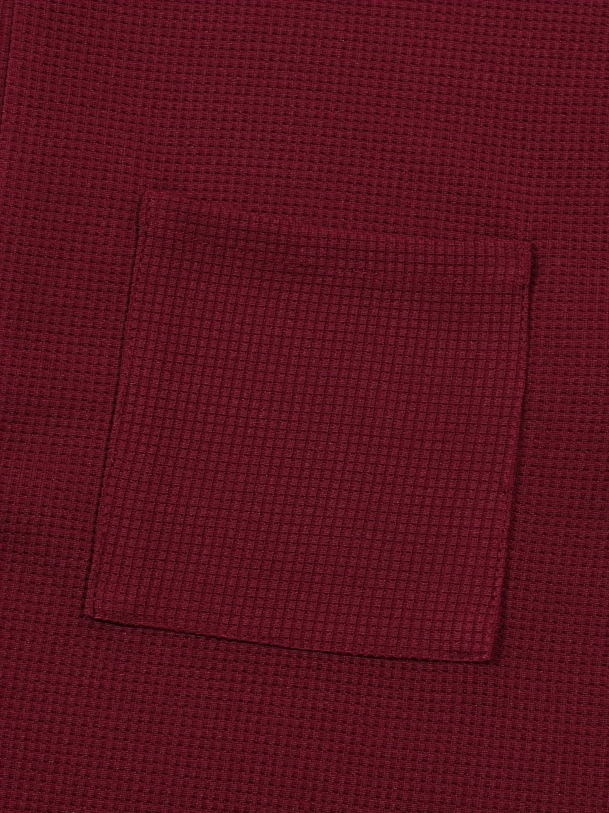 Jonathan | Textured Long Sleeve Henley Shirt