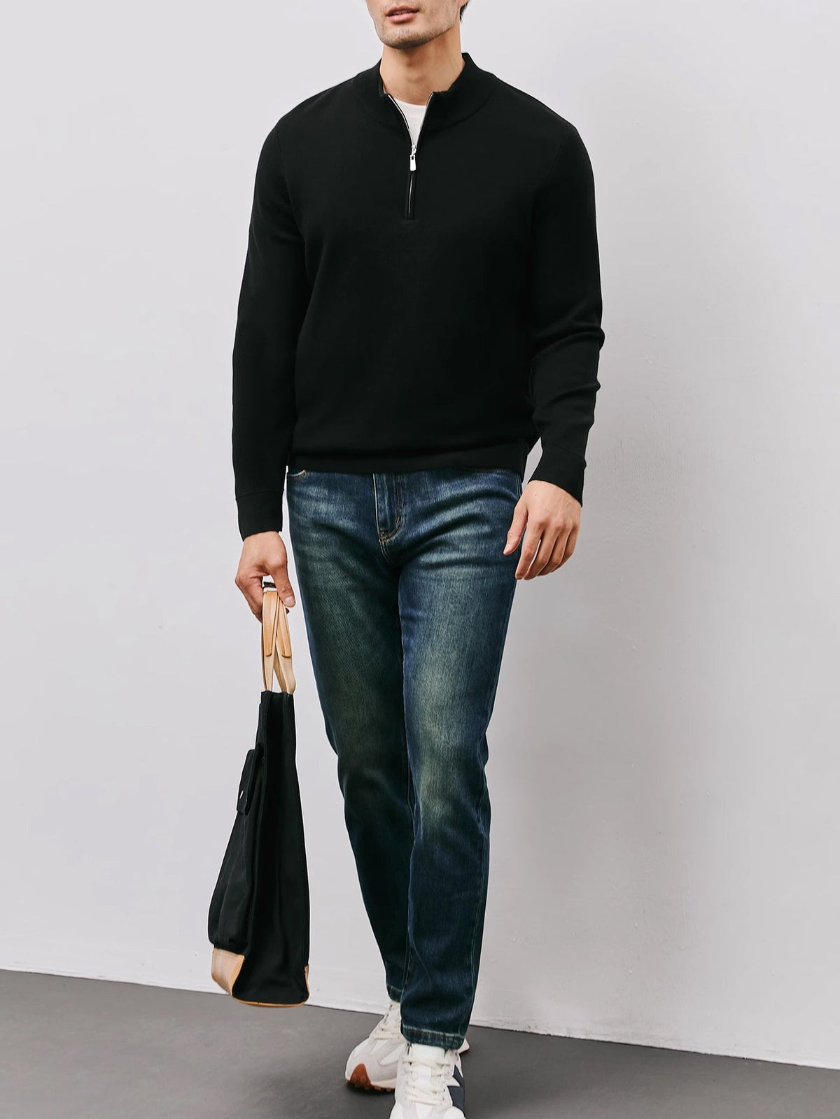 Nathaniel | Refined Quarter-Zip Sweater