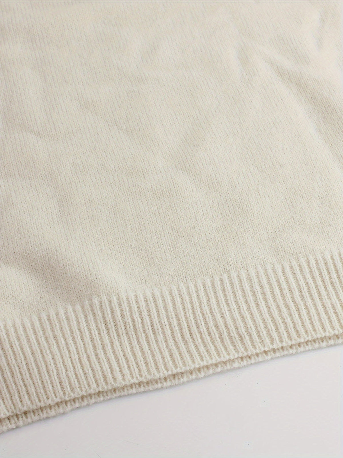 Lydia | Striped-Cuff Ribbed Sweater
