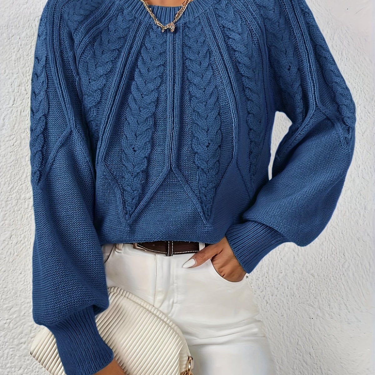 Eleanor | Oversized Cable Knit Sweater