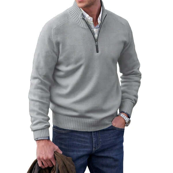 Men’s Modern Soft Knit Zip Pullover