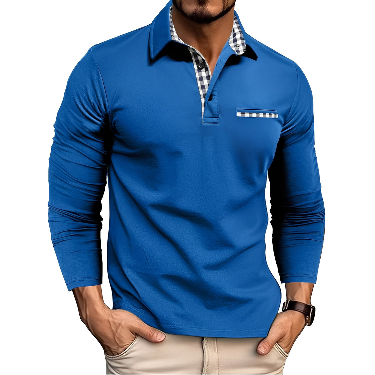 Charel - Robust long sleeve shirt