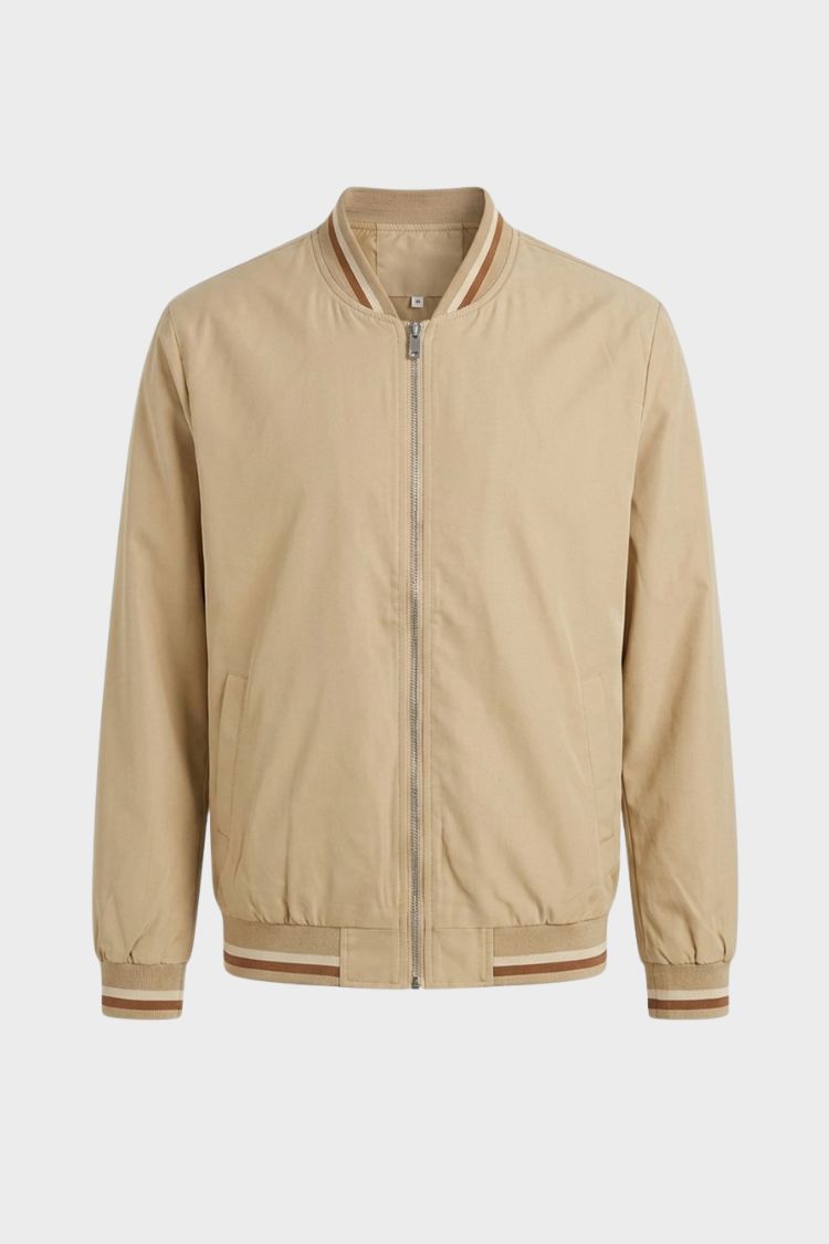 Men's Lightweight Bomber Jacket | Casual Zip-Up Jacket