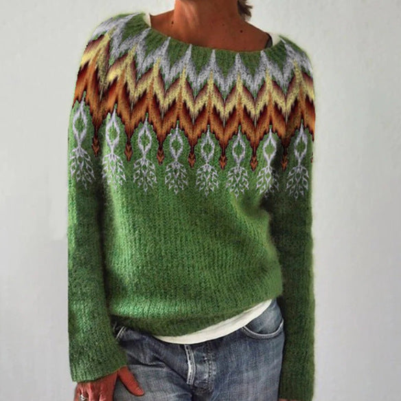 Tullia | Deep V-Neck Ribbed Collar Sweater
