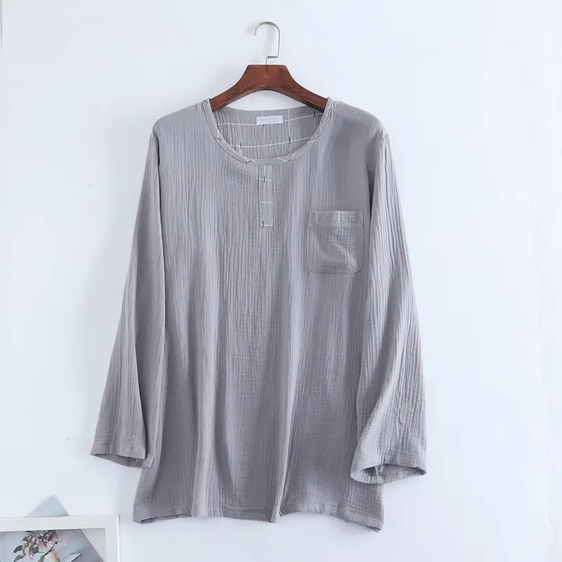 Men's Plus Size Cotton Pyjama Set | Comfortable Loungewear