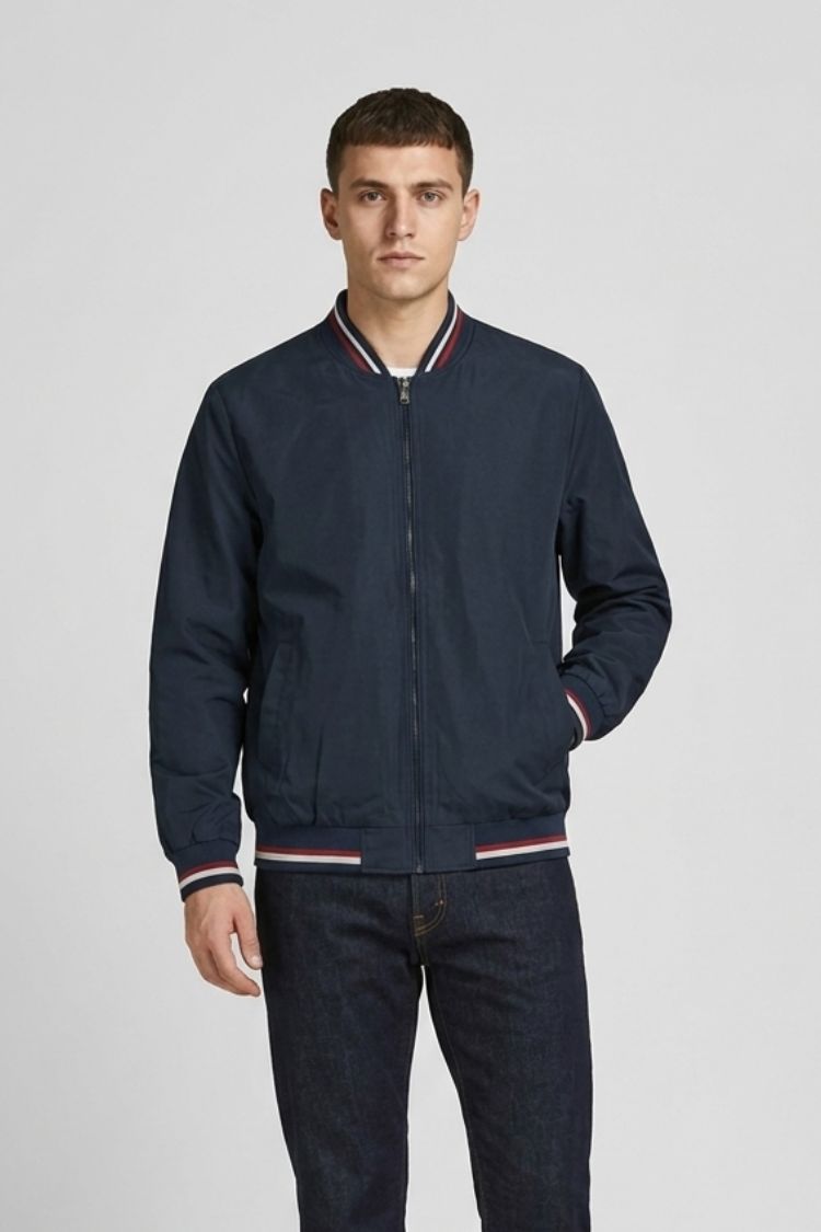 Men's Lightweight Bomber Jacket | Casual Zip-Up Jacket