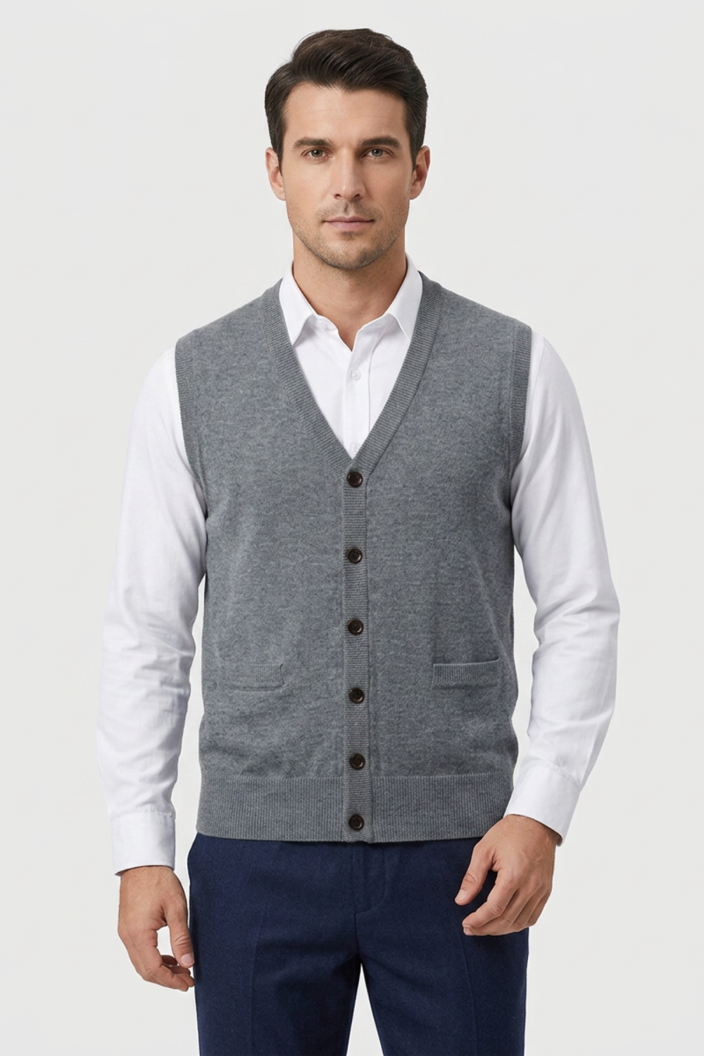 Men's Classic Button Waistcoat | Tailored Formal Vest
