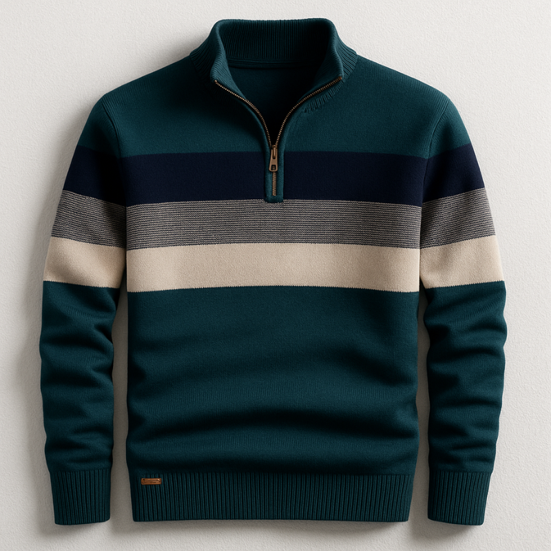 PULLOVER WITH ZIP FOR MEN