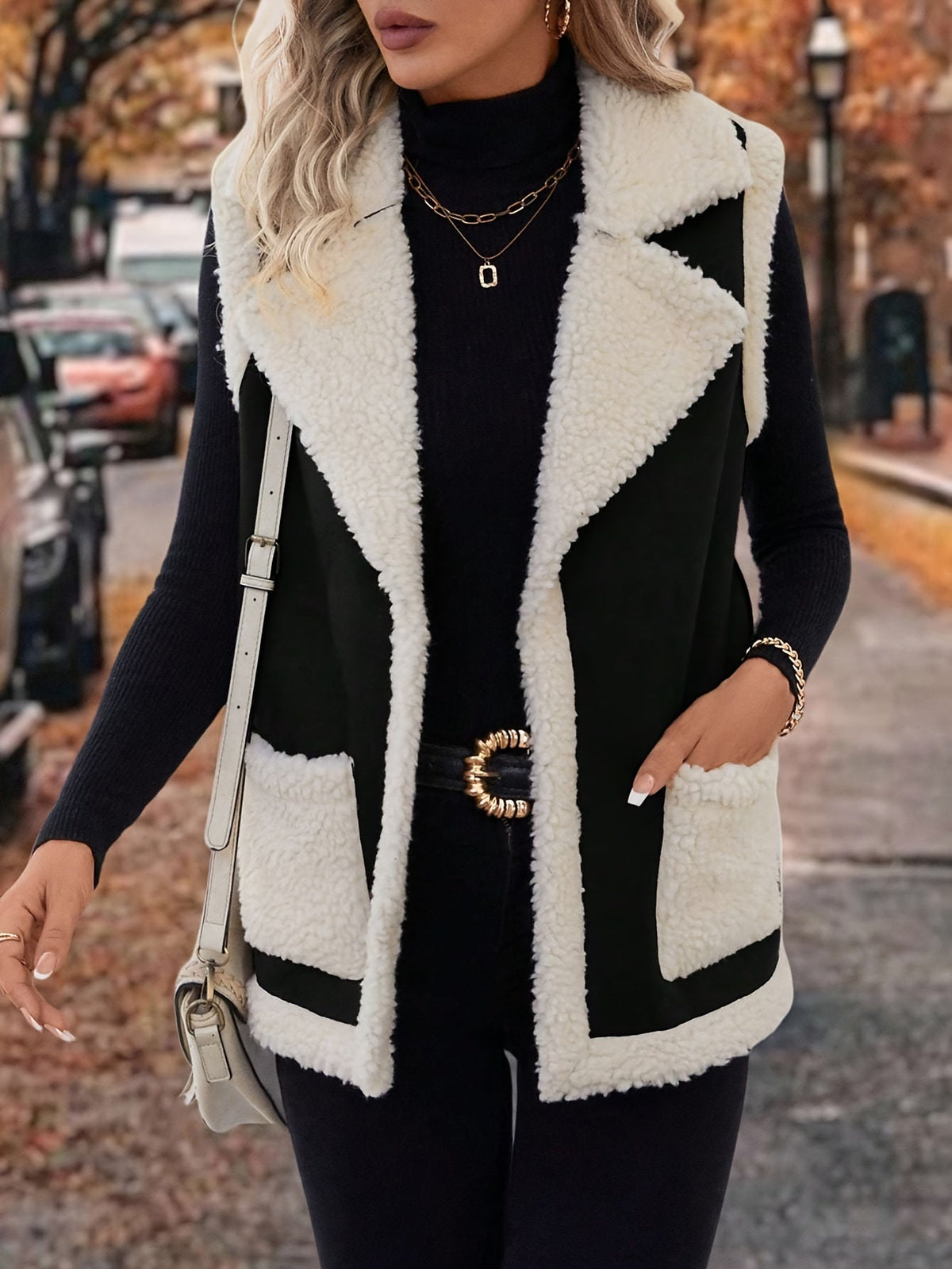 Sylvie | Warm Lapel Collar Winter Vest