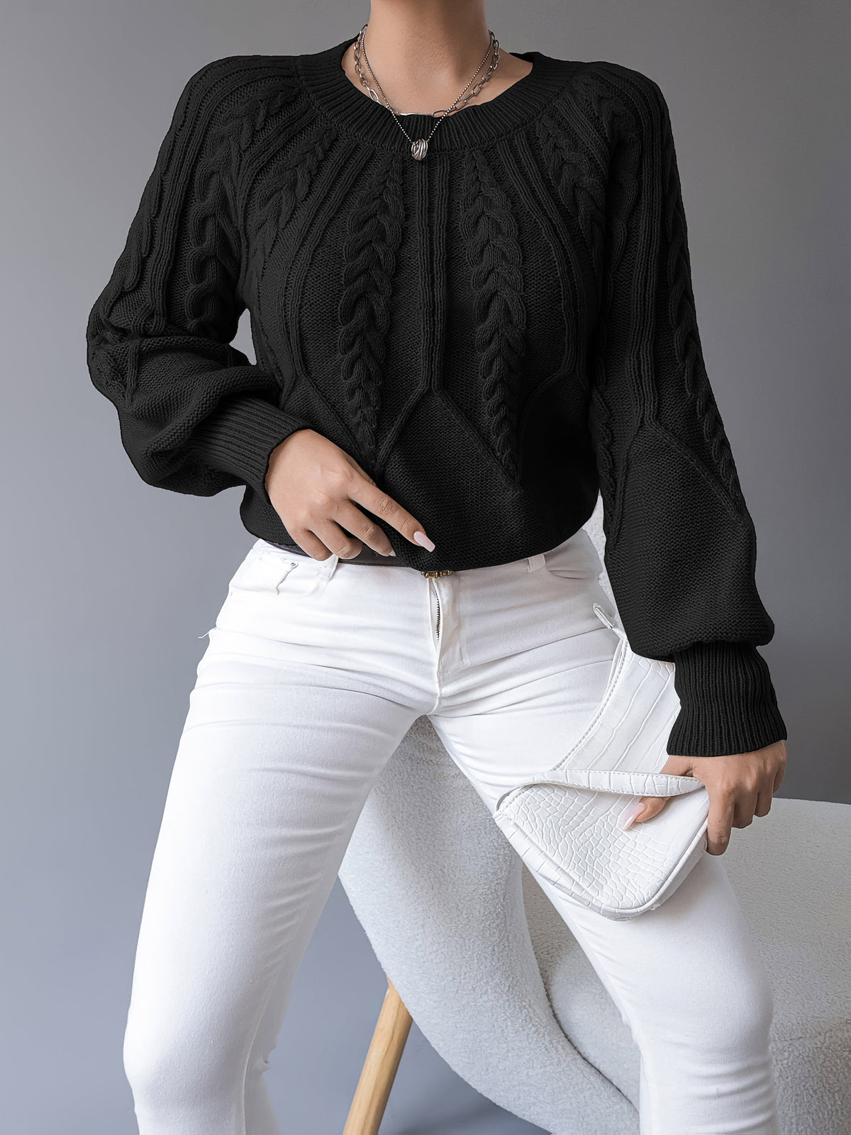 Elsie | Cable Knit Sweater