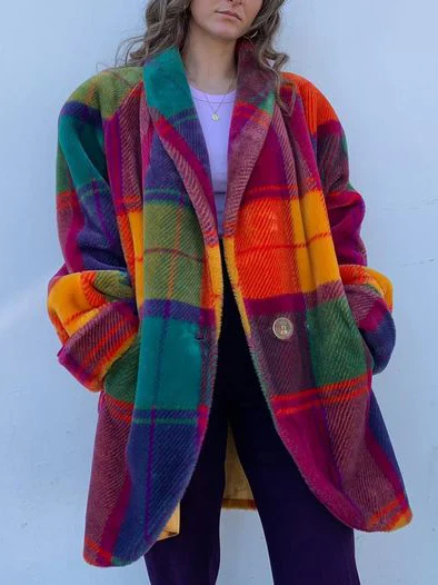 Libby | Oversized Plaid Winter Coat