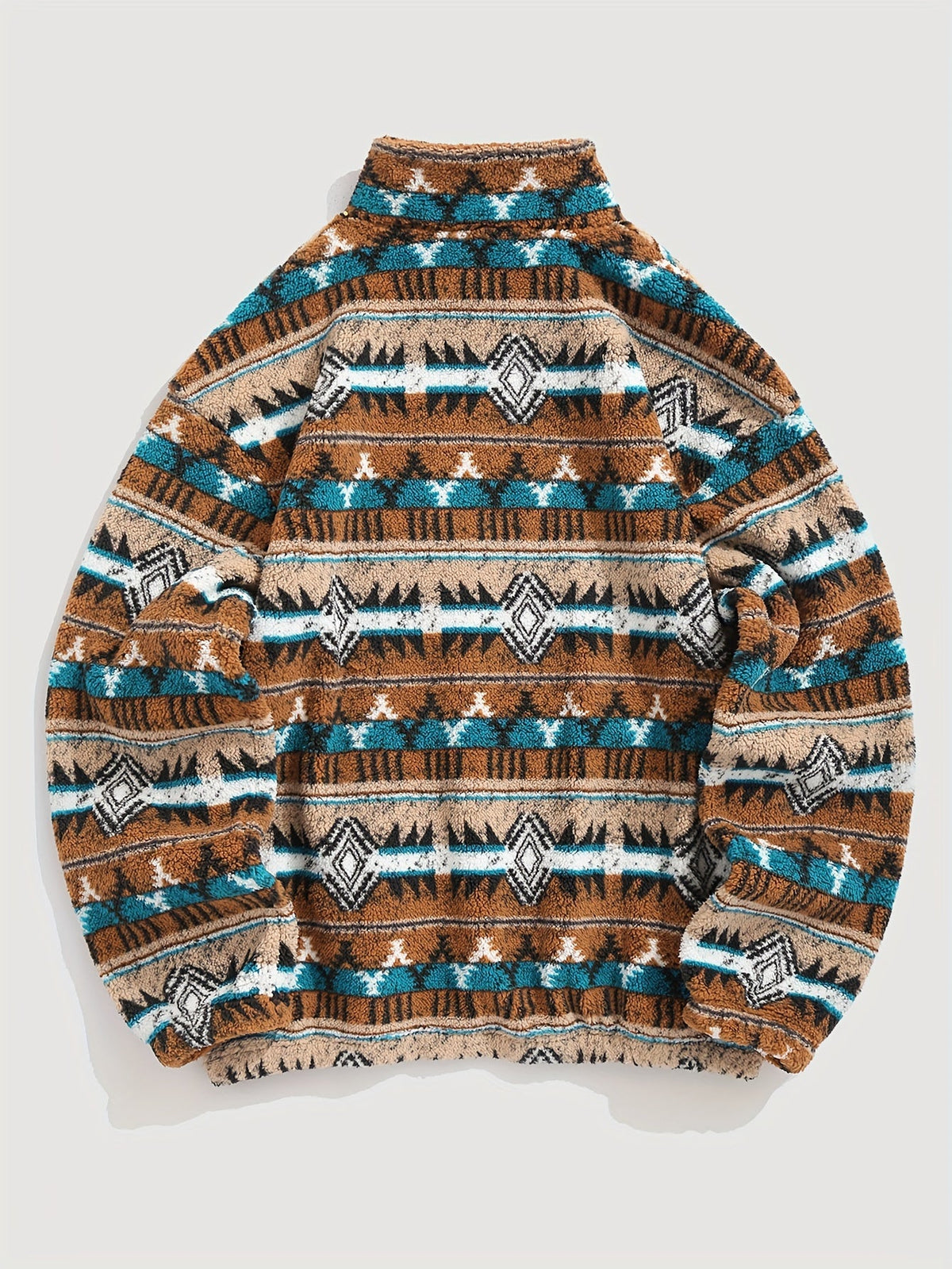 Rowan | Patterned Quarter-Zip Pullover