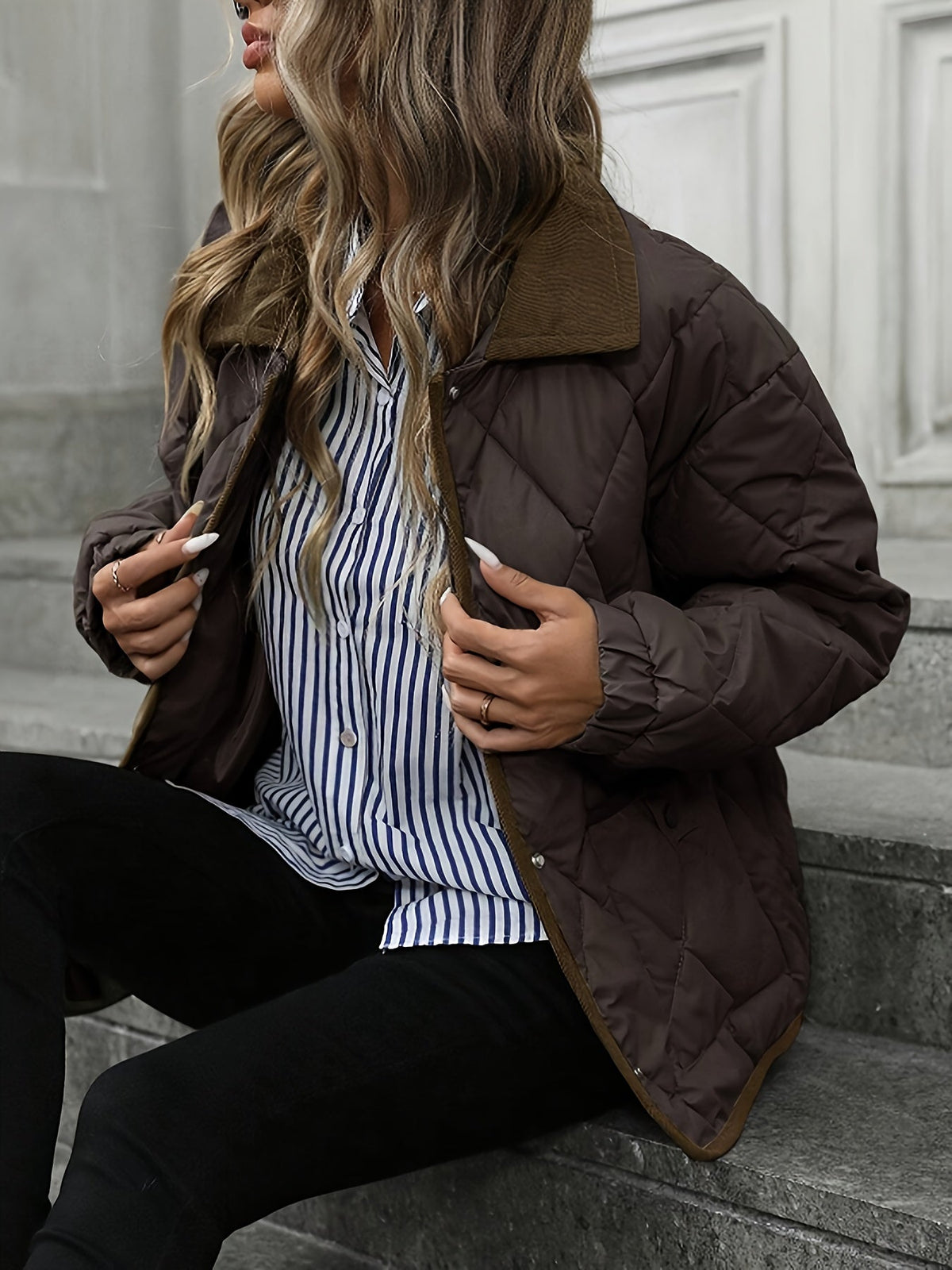 Imogen | Diamond Padded Winter Quilted Jacket