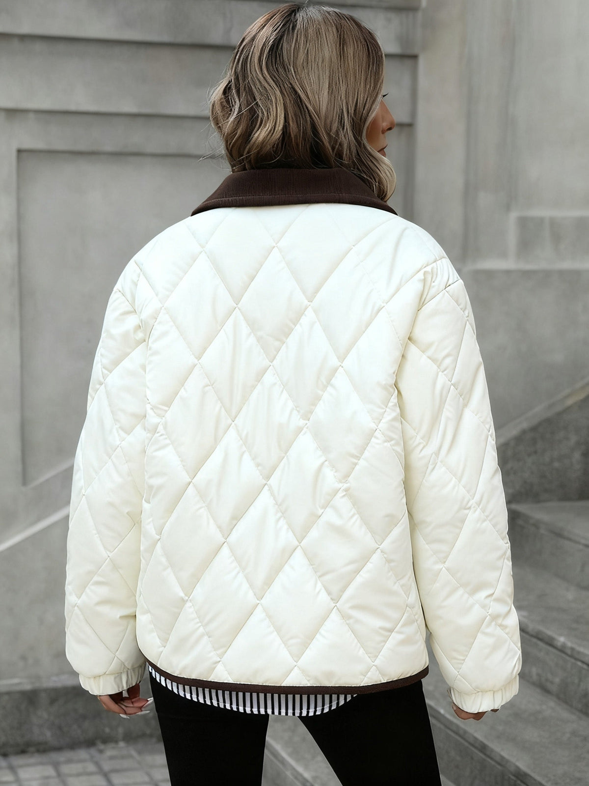 Imogen | Diamond Padded Winter Quilted Jacket