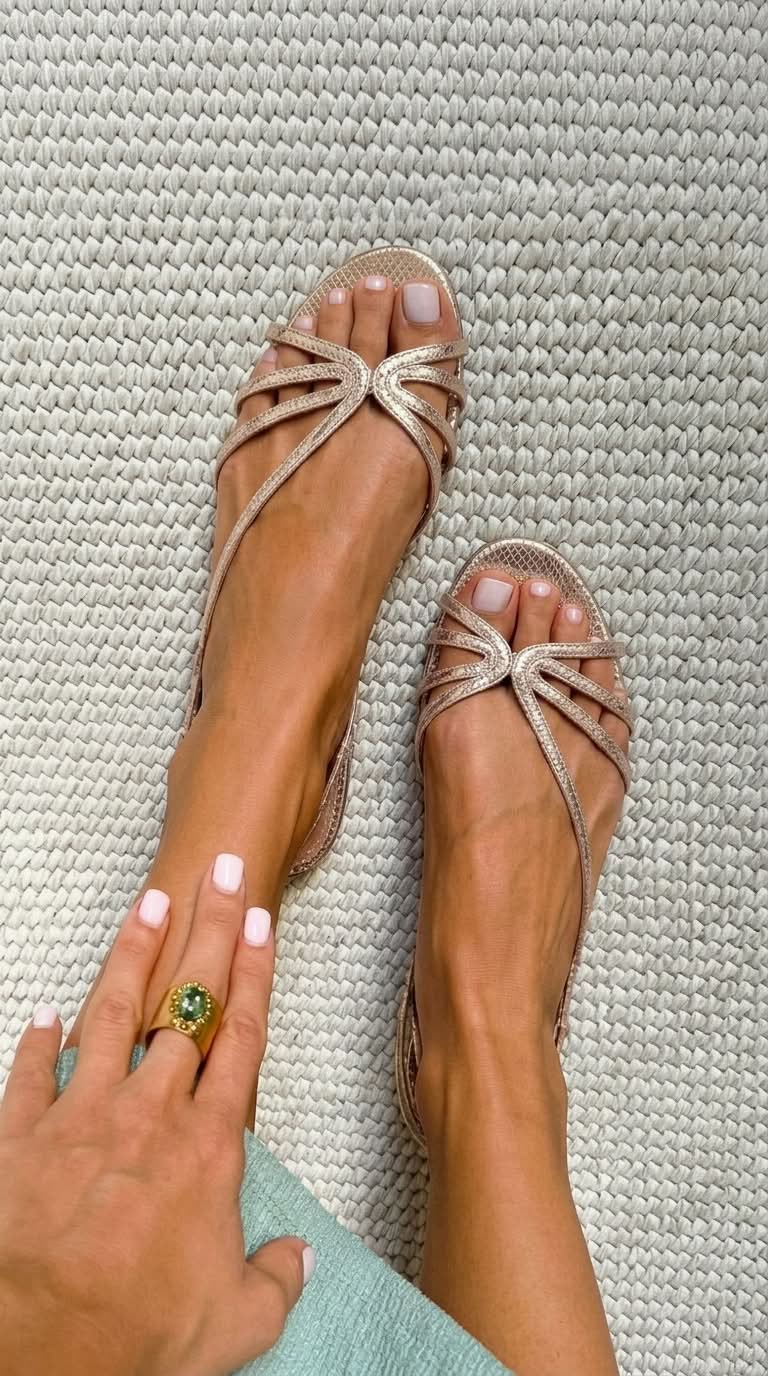 Tiffany | Golden Sandals Summer Essence