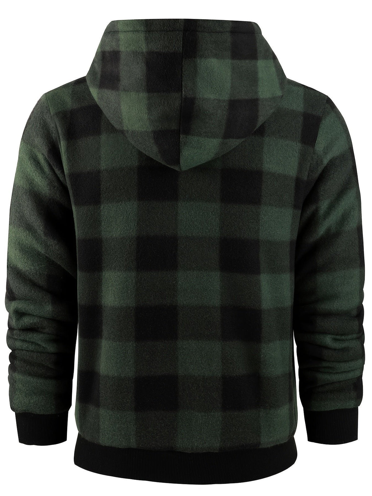 Women's Hooded Zip-Up Jacket | Lightweight Plaid Overshirt