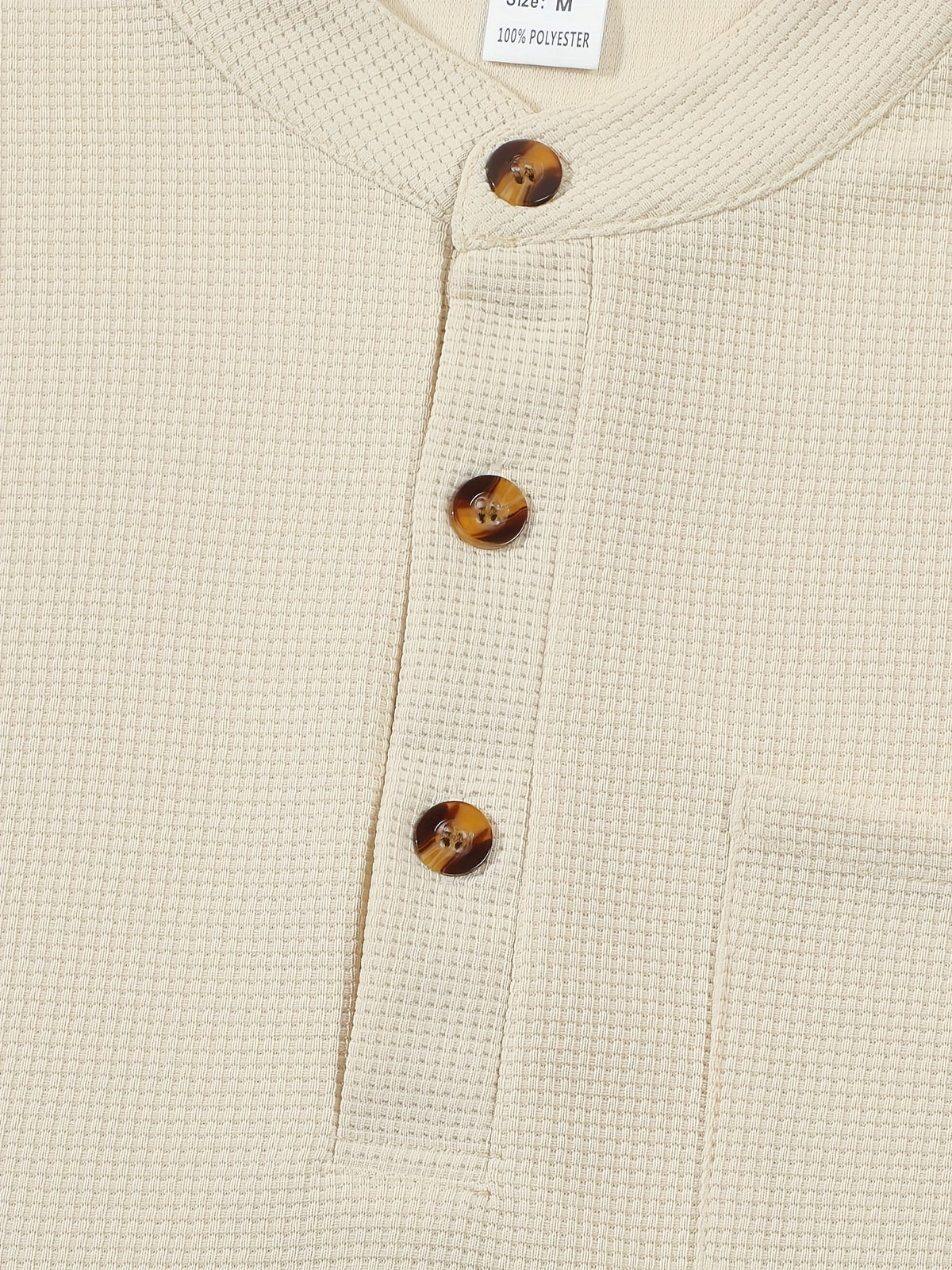 Jonathan | Textured Long Sleeve Henley Shirt