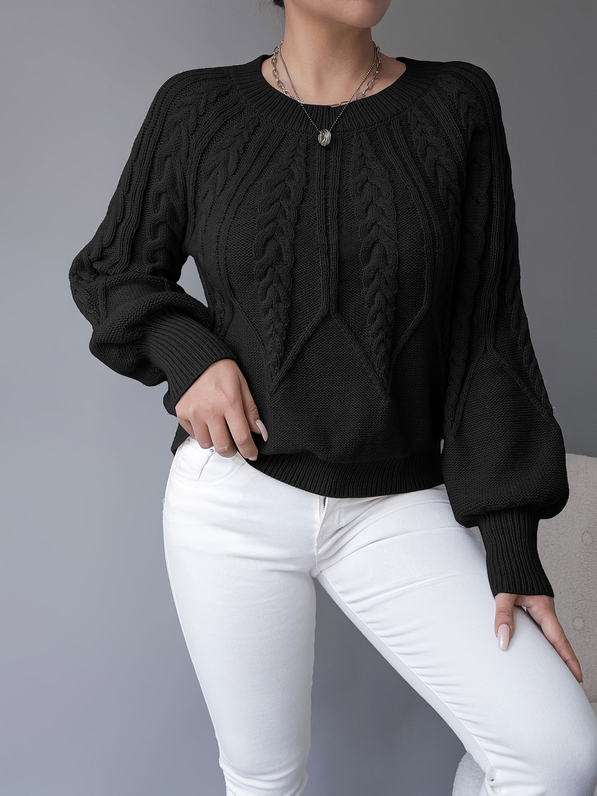 Elsie | Cable Knit Sweater