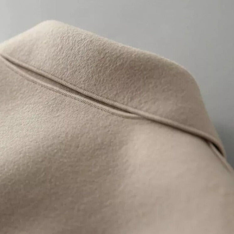 Women's Button-Front Jacket with Peter Pan Collar