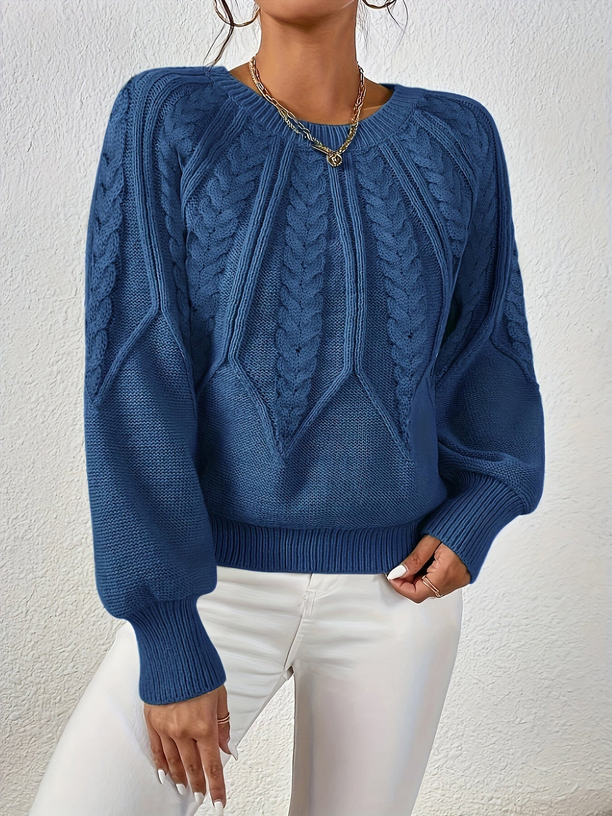 Eleanor | Oversized Cable Knit Sweater