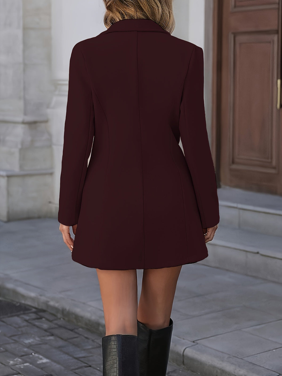 Annalise | Belted Waist Cinching Mid Length Winter Coat
