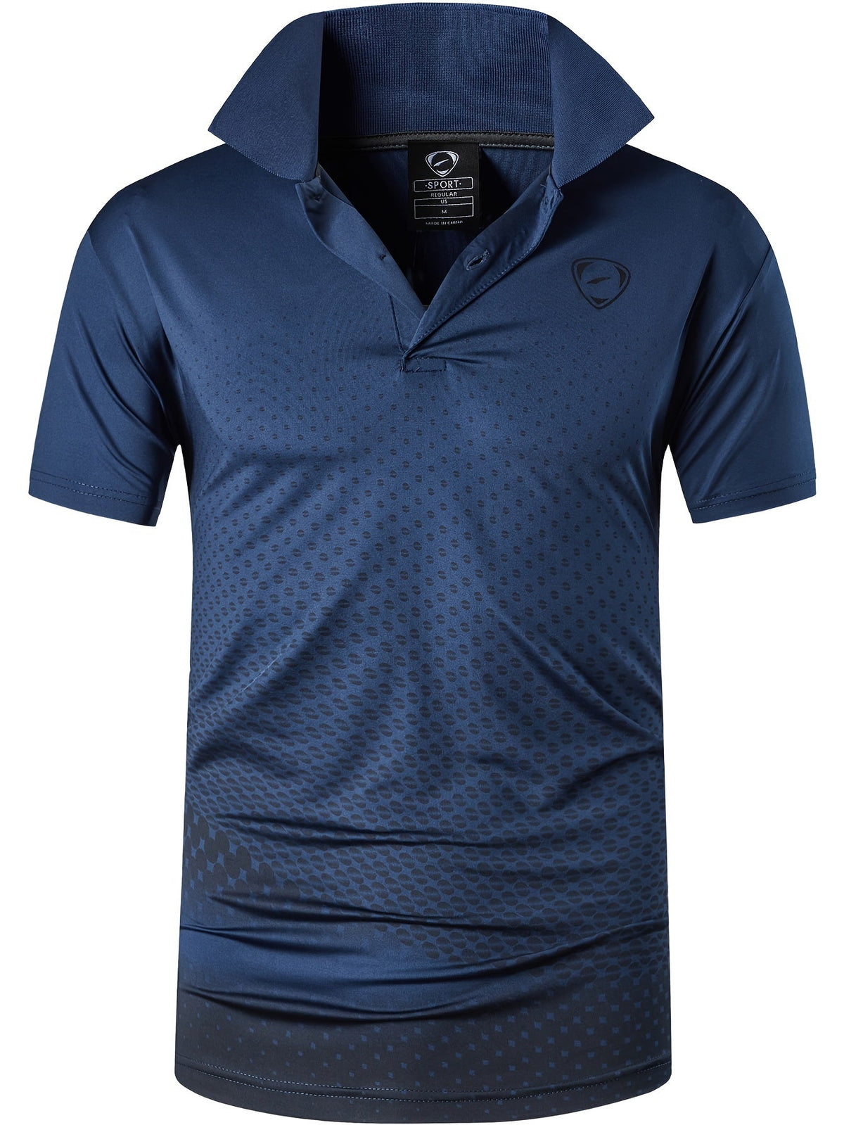 Men's Printed Polo Shirt | Short Sleeve Sports Top