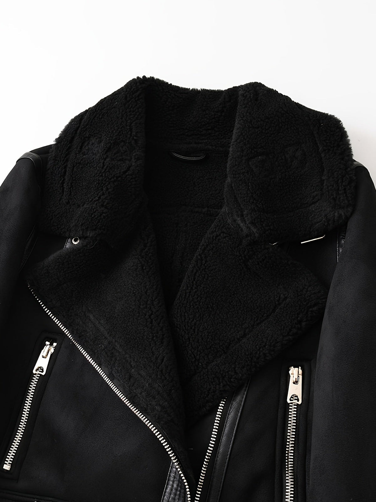 Clara | Aviator Belted Winter Shearling Jacket