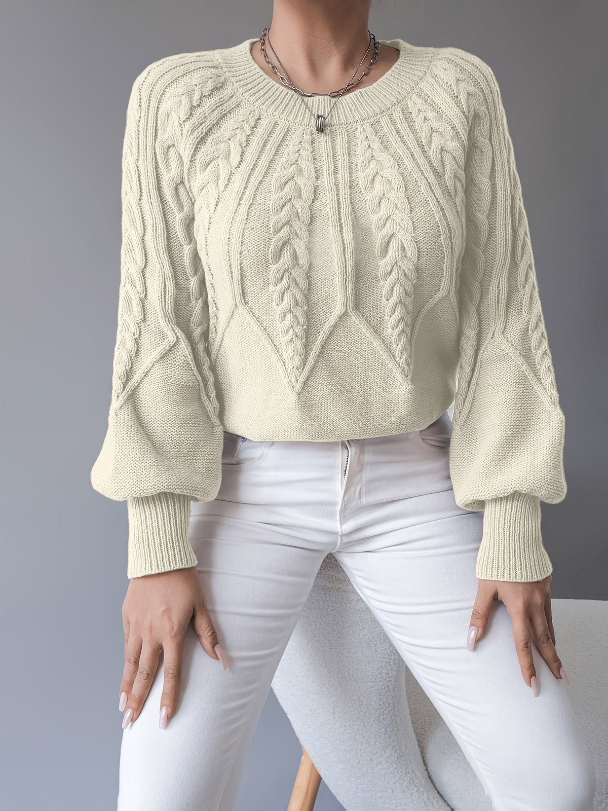 Elsie | Cable Knit Sweater