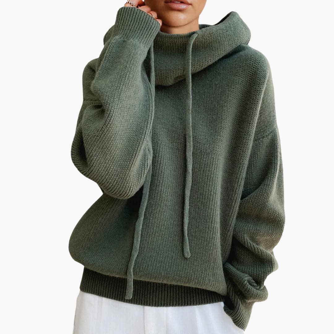 Ulrike | Drawstring Detail Turtleneck Sweater