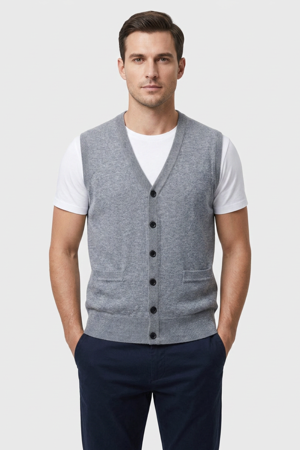Men's Classic Button Waistcoat | Tailored Formal Vest