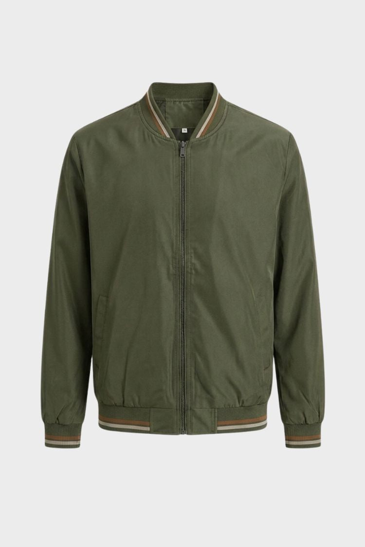 Men's Lightweight Bomber Jacket | Casual Zip-Up Jacket