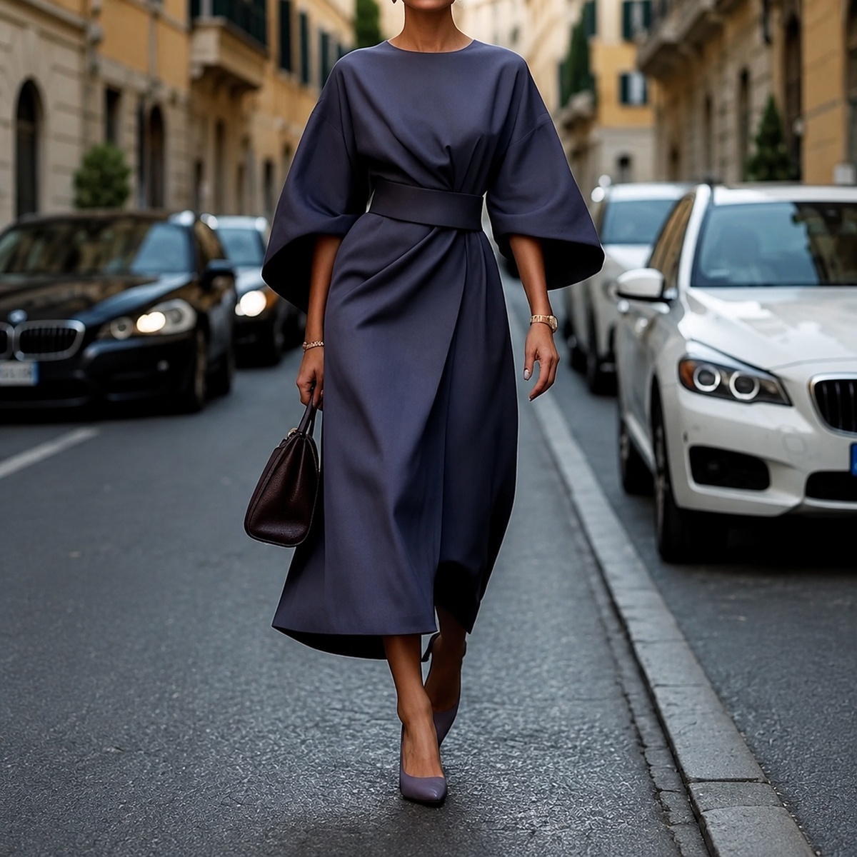Clare - Maxi Dress with Waist Cord