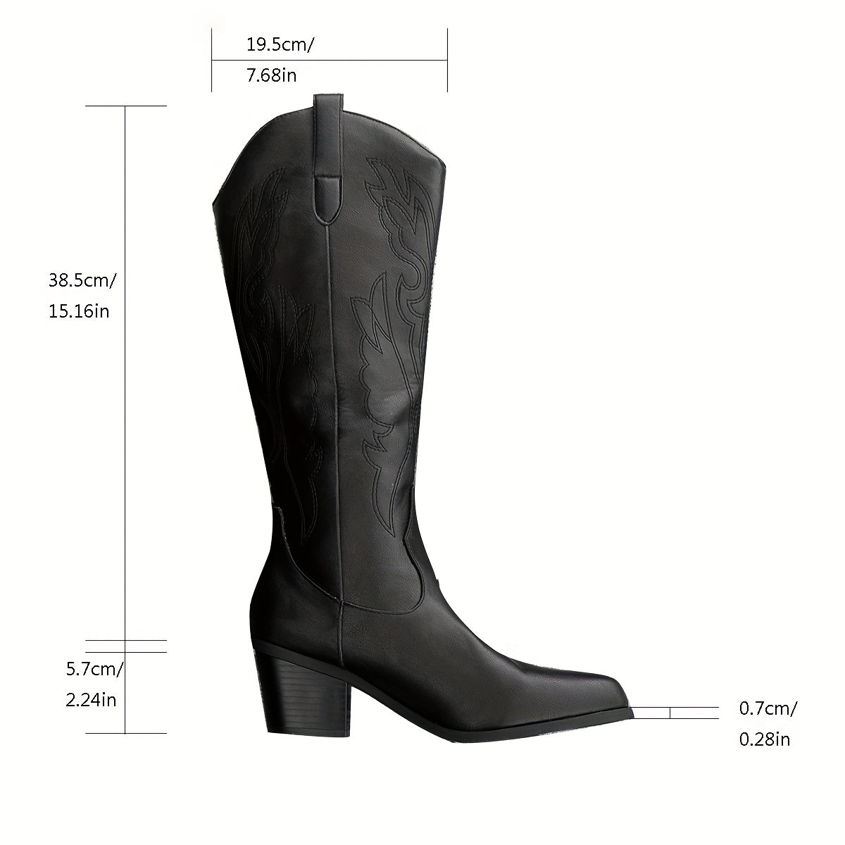 Zora | Wide Calf Western Cowboy Boots