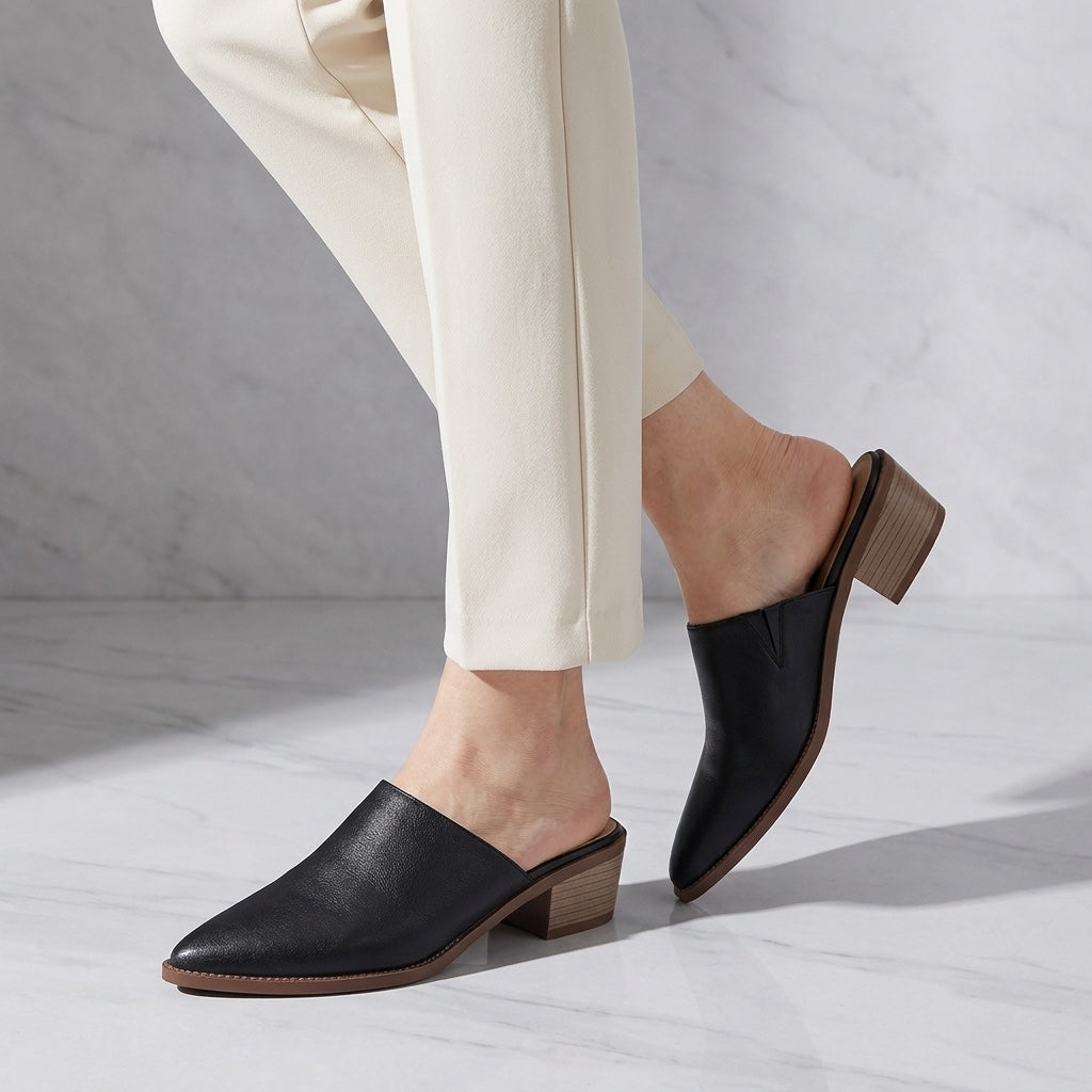 Sabina Leather Mules