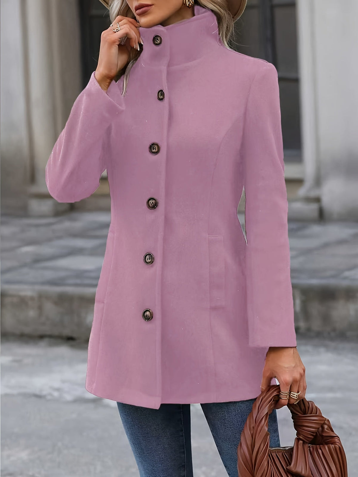 Annalise | Belted Waist Cinching Mid Length Winter Coat