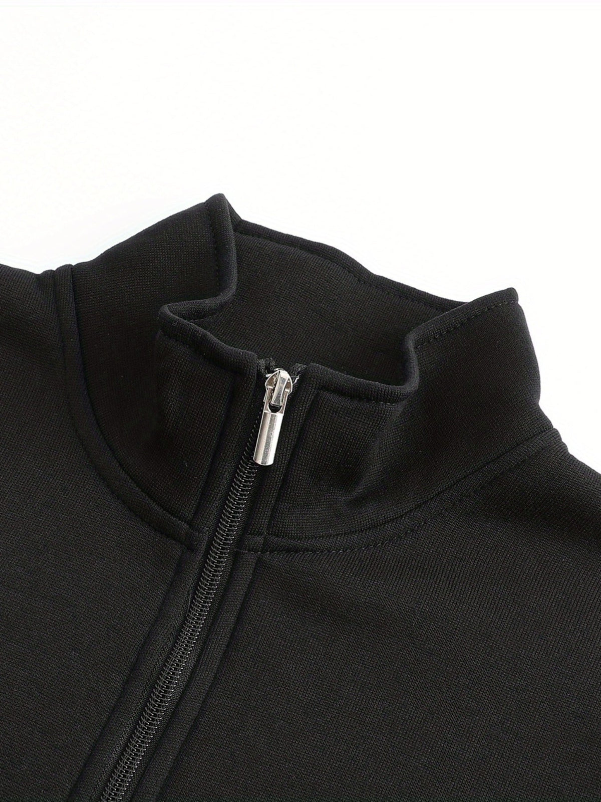 HIGH NECK ZIP HOODIE FOR MEN
