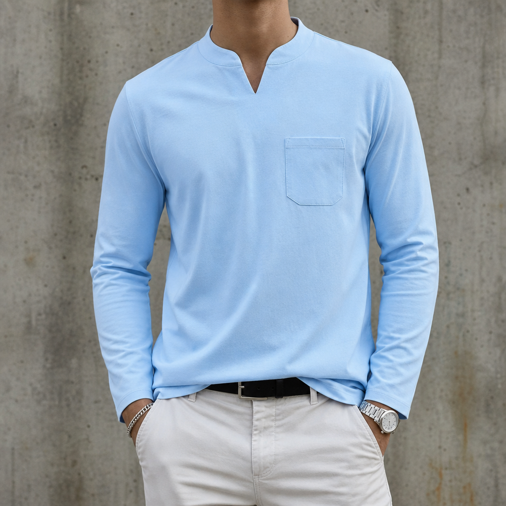 Tropea V-Neck Long Sleeve Tee