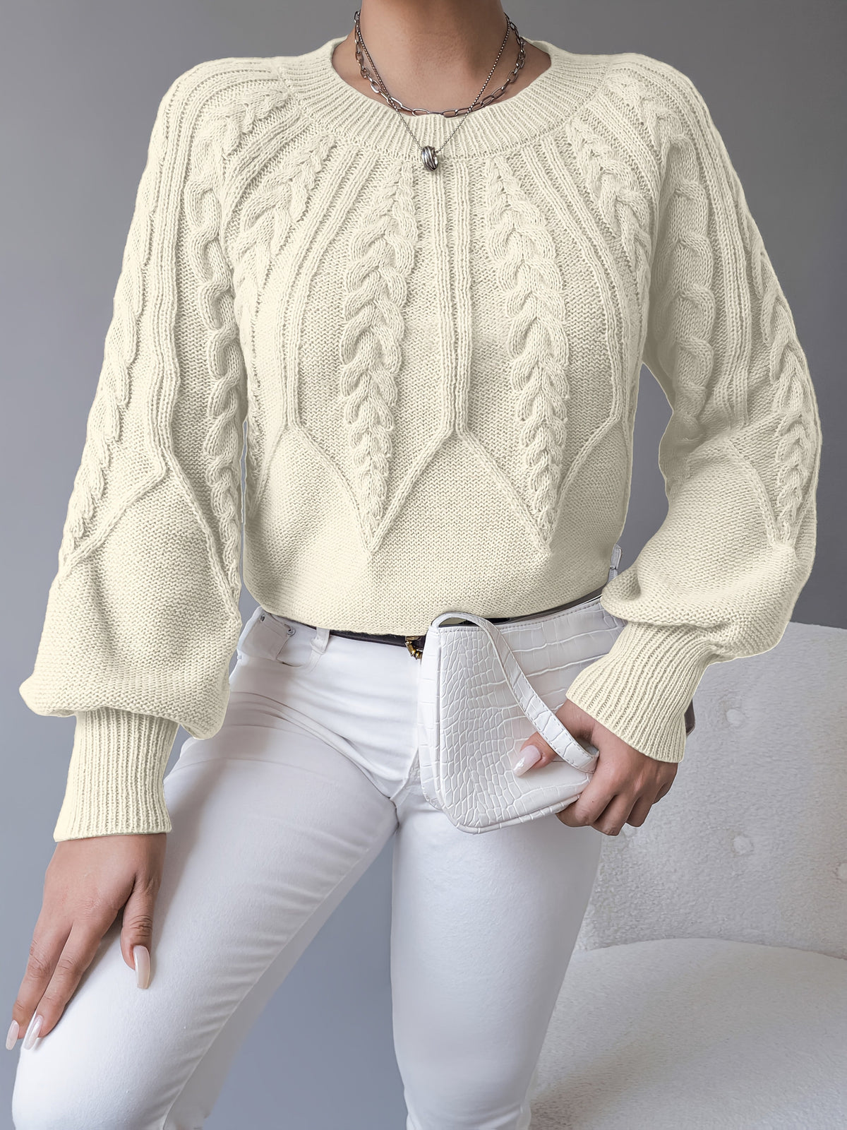 Elsie | Cable Knit Sweater