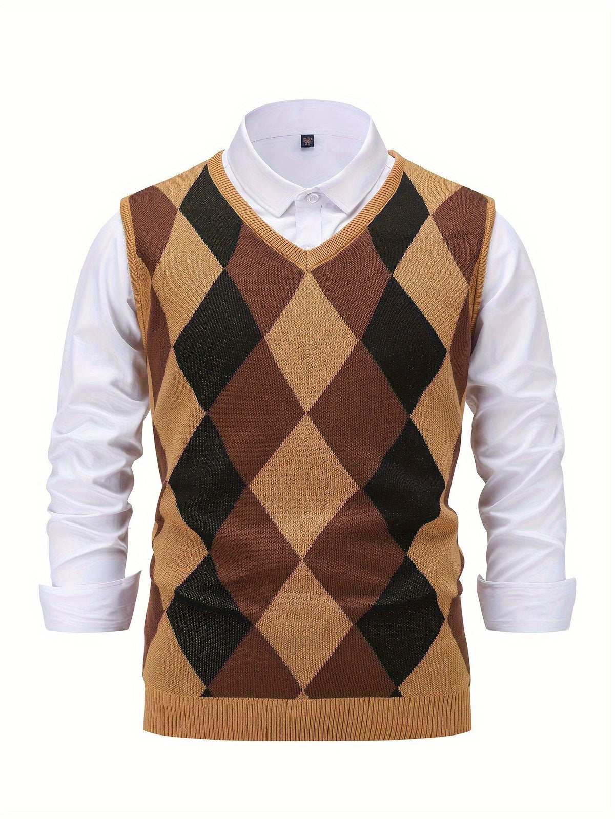 Men’s Stylish Argyle Sweater Vest
