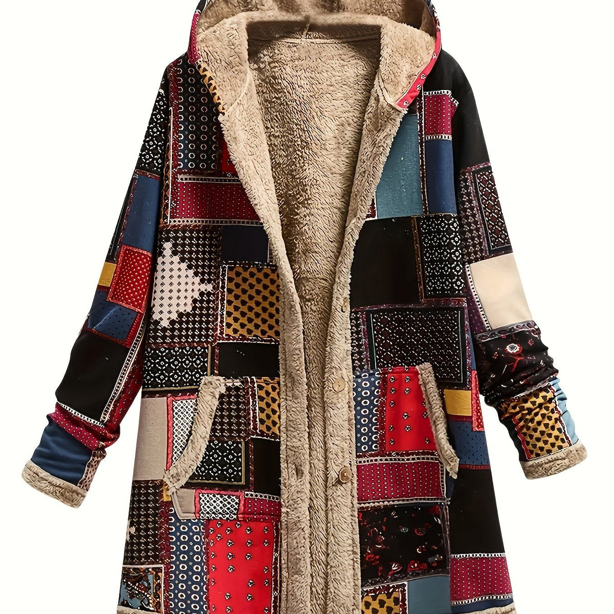 Iris | Plush Lined Hooded Fleece Jacket